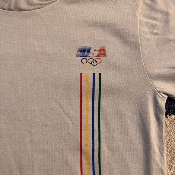 RARE 1984 Summer Winter Olympics Vintage T-Shirt Levi’s XS Gray LA 2028 USA 80s - Picture 2 of 7